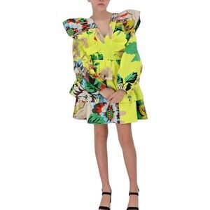 NEW Christopher John Rogers x Target Long Sleeve Dress Women's Size 2 Colorful